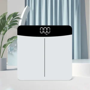 Smart home scale for weight measurement, digital bathroom scale, LED display with temperature display, 396 LBS