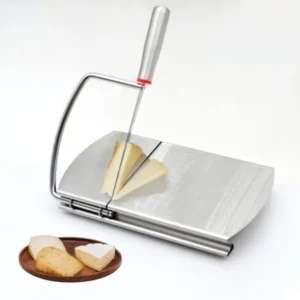 Multipurpose Cheese Slicer Stainless Steel Cheese Cutter Board with Blade- Food Butter Slicer