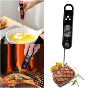 Digital Meat Thermometer Instant Read  with Foldable Probe Candy Thermometer